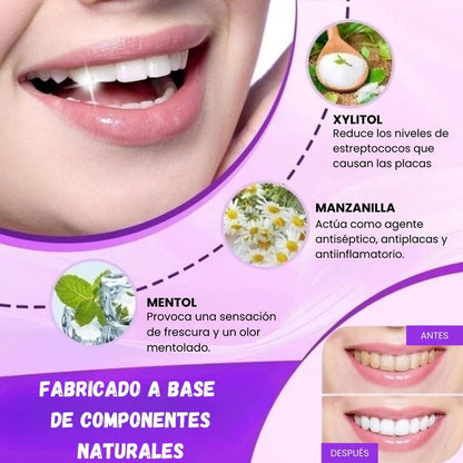 CREMA DENTAL MORADA HISMILE👾 Dientes más blancos